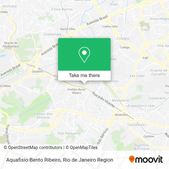 Aquafisio-Bento Ribeiro map