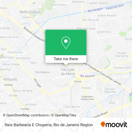 Reis Barbearia E Choperia map