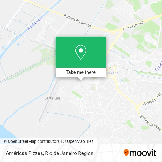 Américas Pizzas map
