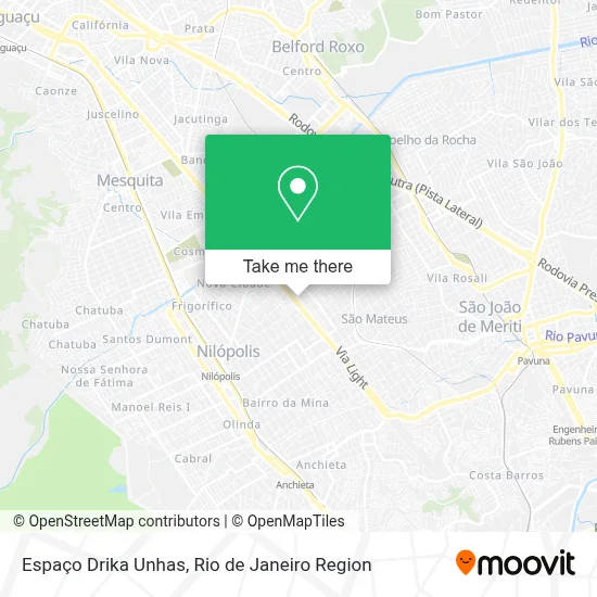Espaço Drika Unhas map