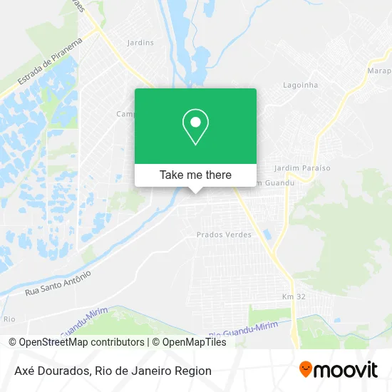 Axé Dourados map