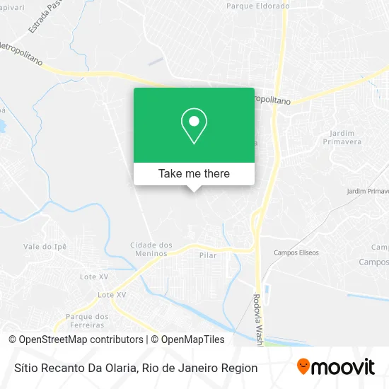 Sítio Recanto Da Olaria map