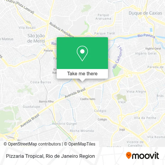 Pizzaria Tropical map