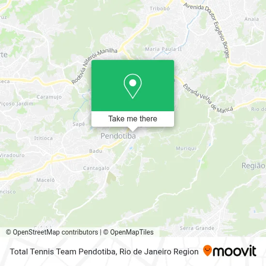 Total Tennis Team Pendotiba map