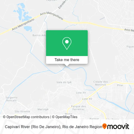 Capivari River (Rio De Janeiro) map