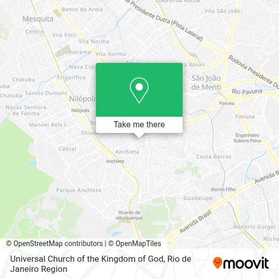 Igreja Universal Do Reino De Deus map