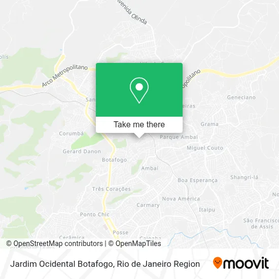 Jardim Ocidental Botafogo map