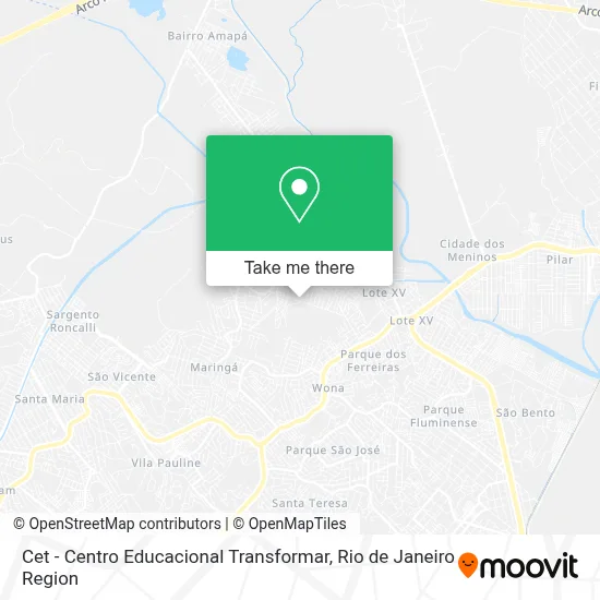 Cet - Centro Educacional Transformar map