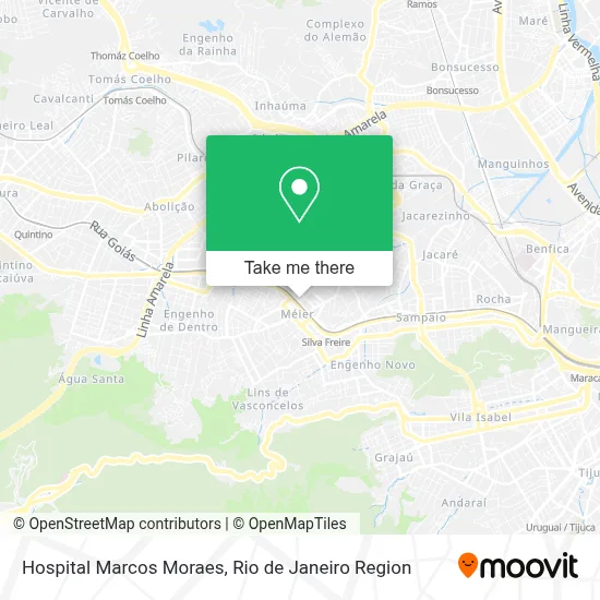 Hospital Marcos Moraes map