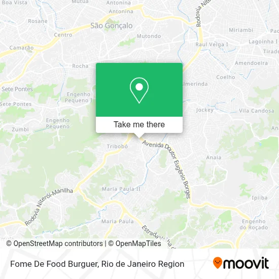 Fome De Food Burguer map