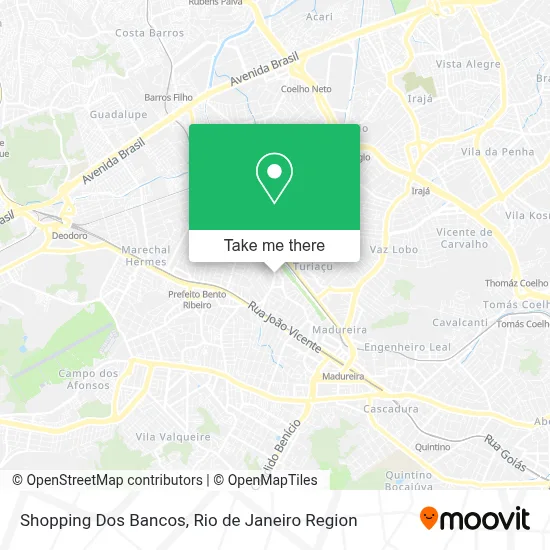Shopping Dos Bancos map