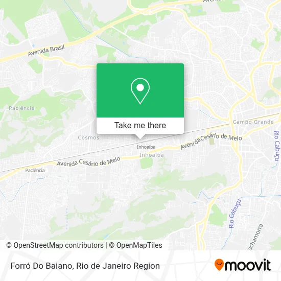 Forró Do Baiano map