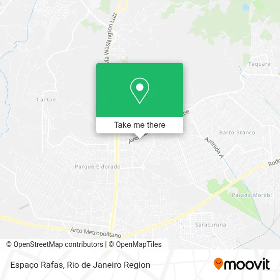 Espaço Rafas map