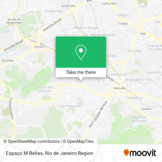 Espaço M Bellas map