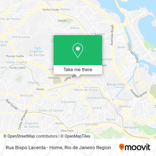 Rua Bispo Lacerda - Home map