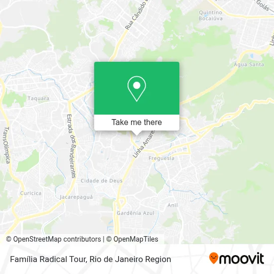 Família Radical Tour map