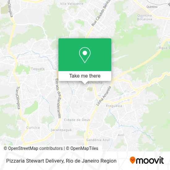 Pizzaria Stewart Delivery map