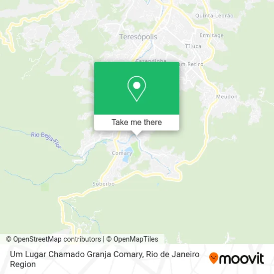 Um Lugar Chamado Granja Comary map