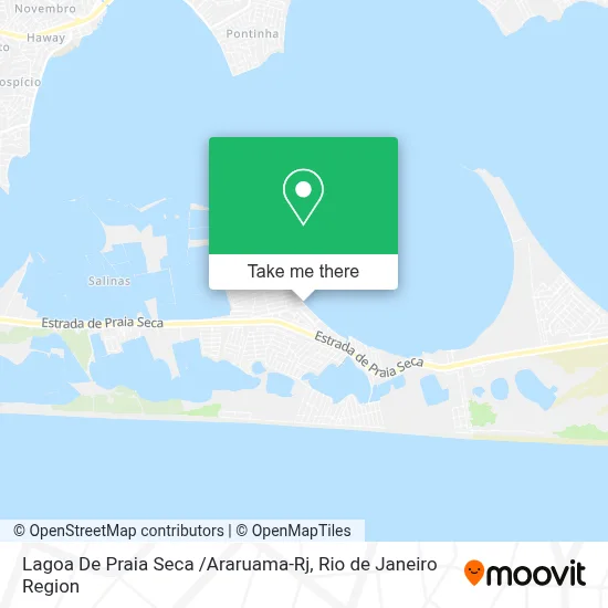 Lagoa De Praia Seca /Araruama-Rj map