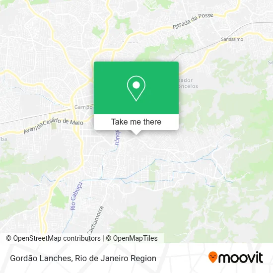 Gordão Lanches map