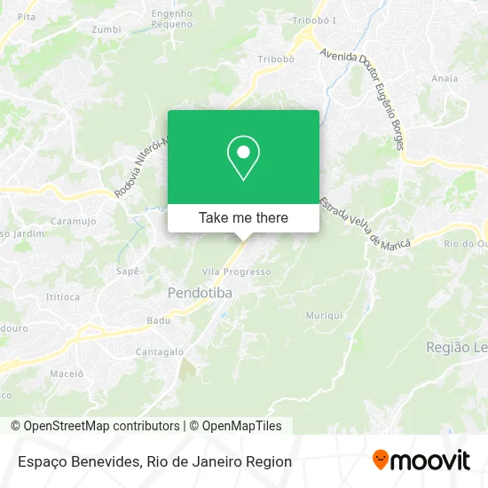 Espaço Benevides map