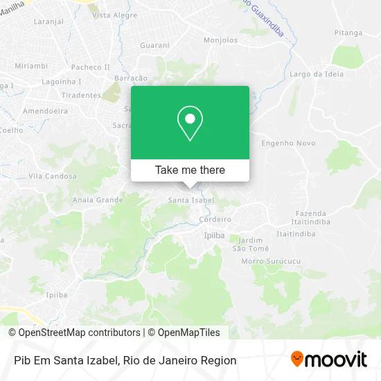 Pib Em Santa Izabel map