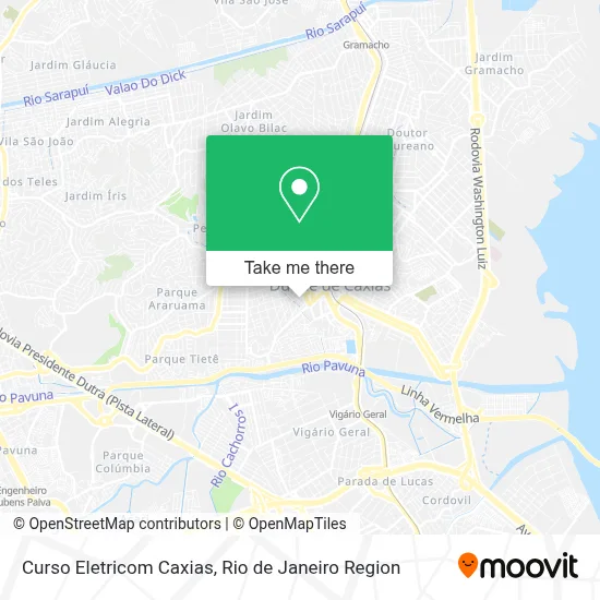 Curso Eletricom Caxias map
