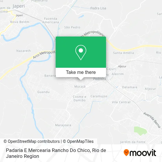 Padaria E Mercearia Rancho Do Chico map