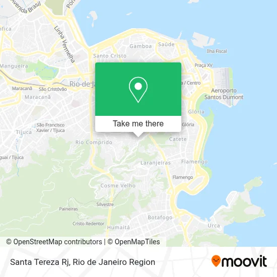 Santa Tereza Rj map