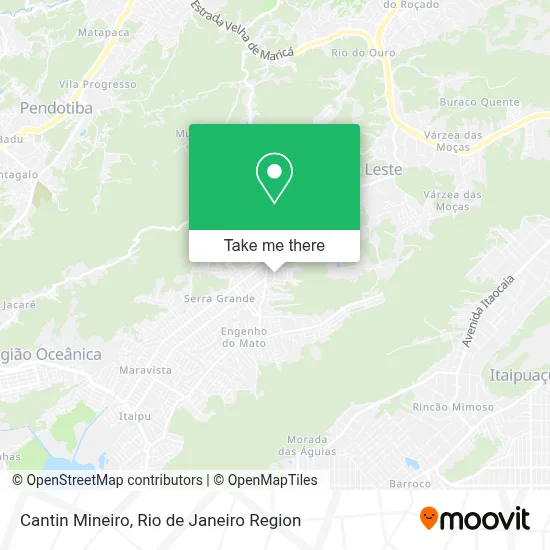 Cantin Mineiro map