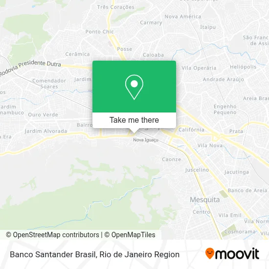 Banco Santander Brasil map