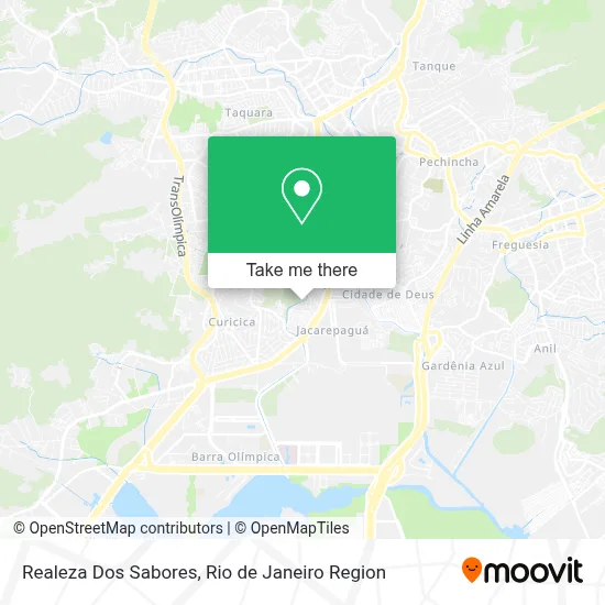 Realeza Dos Sabores map