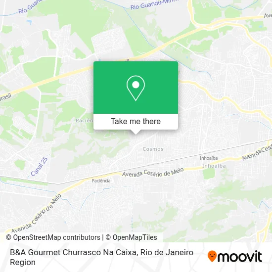 B&A Gourmet Churrasco Na Caixa map