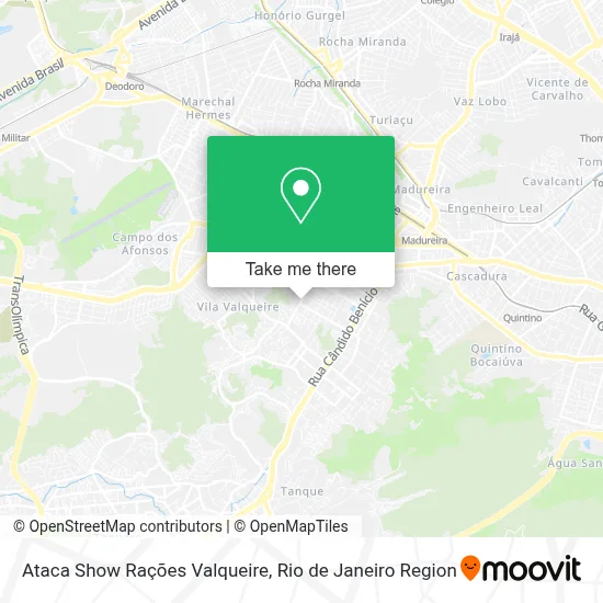 Ataca Show Rações Valqueire map