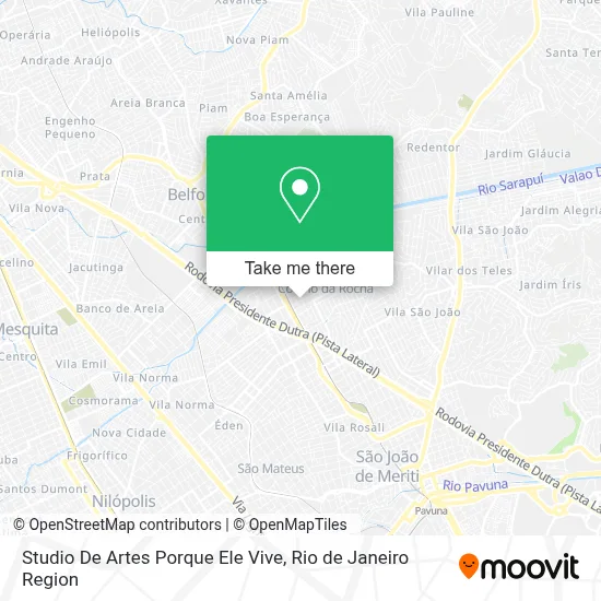 Studio De Artes Porque Ele Vive map