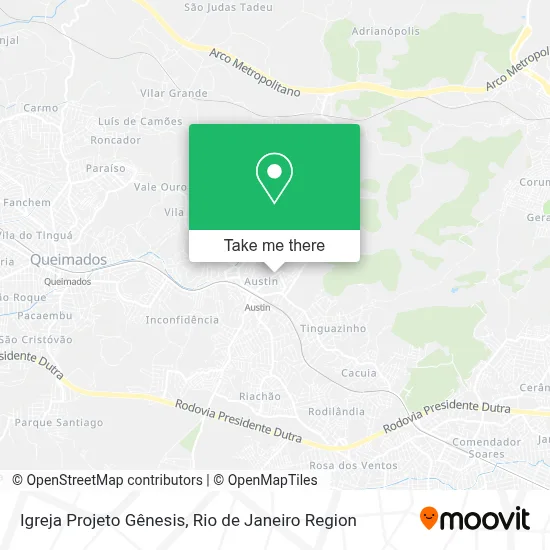 Igreja Projeto Gênesis map