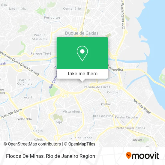 Flocos De Minas map