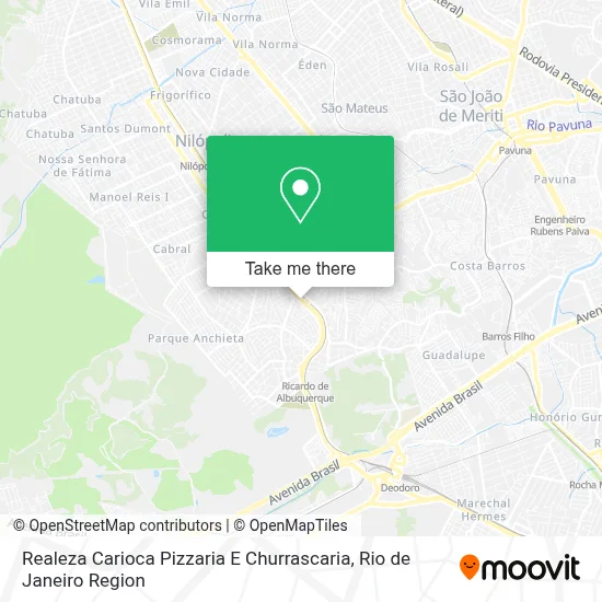 Realeza Carioca Pizzaria E Churrascaria map