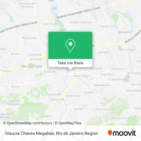 Glaucia Chaves Megahair map