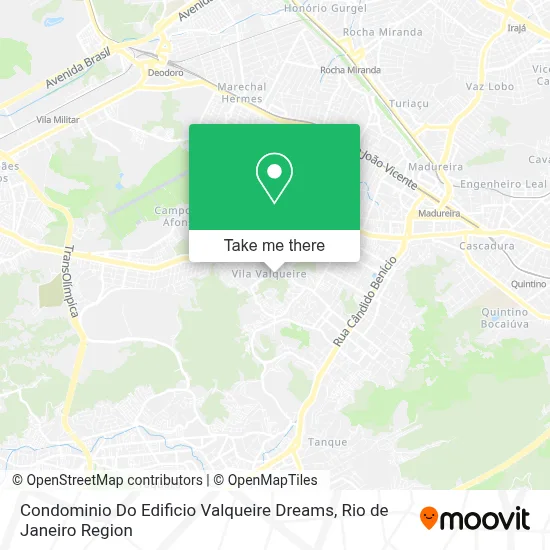 Condominio Do Edificio Valqueire Dreams map