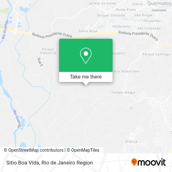 Sitio Boa Vida map