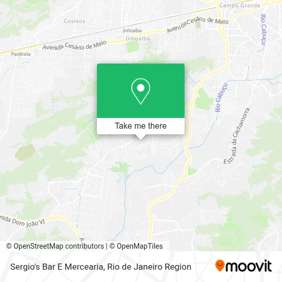 Sergio's Bar E Mercearia map