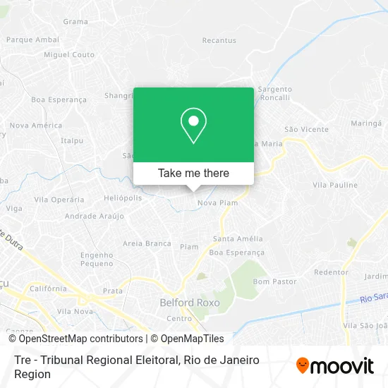 Tre - Tribunal Regional Eleitoral map