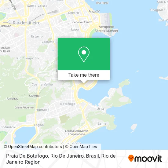 Praia De Botafogo, Rio De Janeiro, Brasil map