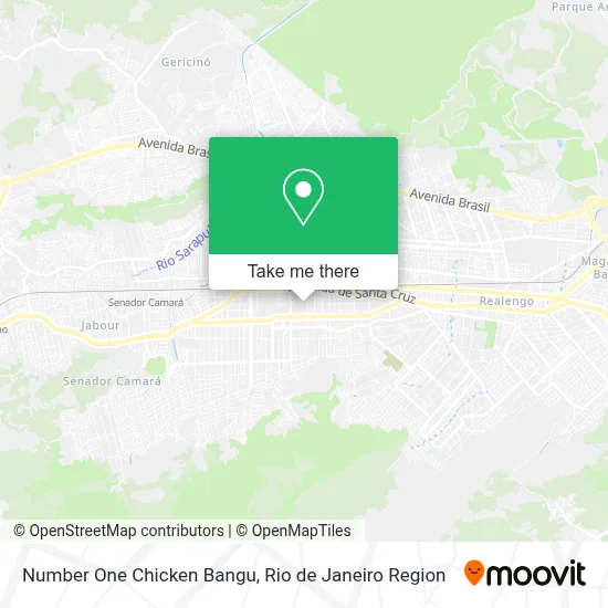 Number One Chicken Bangu map