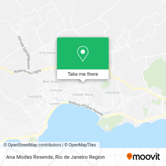 Ana Modas Resende map