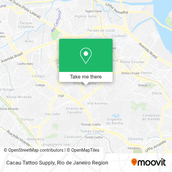 Cacau Tattoo Supply map