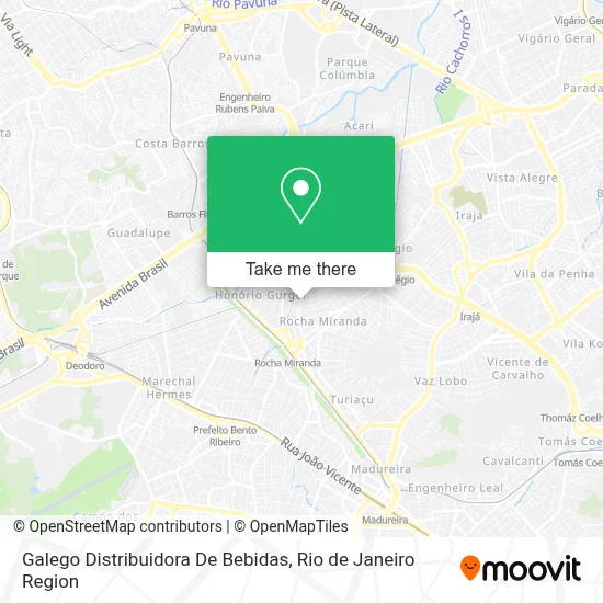 Galego Distribuidora De Bebidas map