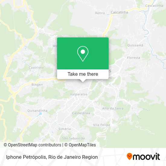 Iphone Petrópolis map