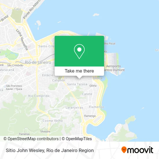 Sítio John Wesley map
